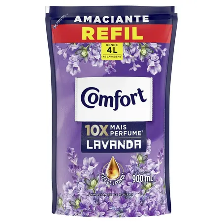 Amaciante concentrado lavanda comfort sachê 900ml