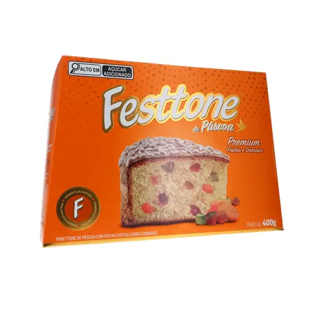 Panettone de Páscoa Festtone Frutas Cristalizadas e Damasco 400G 360-16