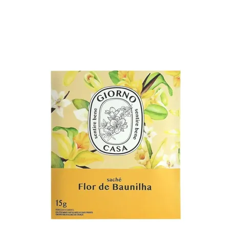 ODORIZANTE GIORNO SACHÊ FLOR DE BAUNILHA 15G