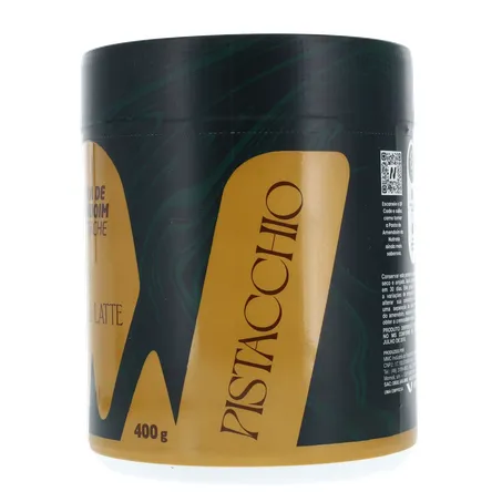 Pasta de Amendoim Nutrata Bacio Di Latte Sabor Pistache 400g 360-7