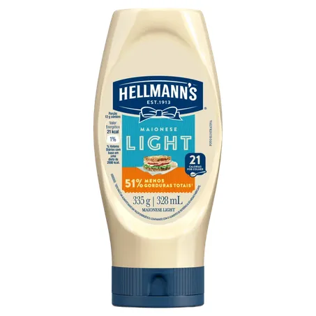 Maionese Hellmanns 335g Flip Top Light