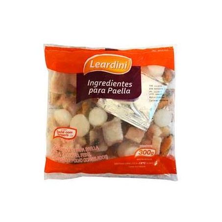Ingrediente Para Paella Congelado Leardini Lula, Camarão, Polvo E Mexilhão Embalagem 300G