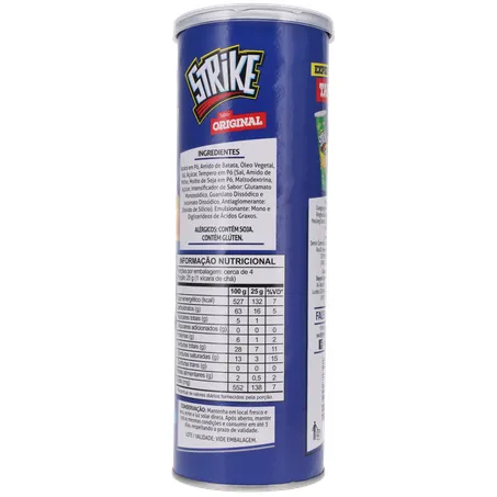 SALGADINHO BATATA STRIKE ORIGINAL POTE 90G 360-16