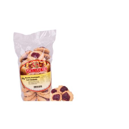 Biscoito schmecken amanteigado com goiaba 300g