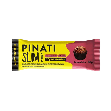 Barra De Proteina Slim Whey Pinati Brigadeiro 35g