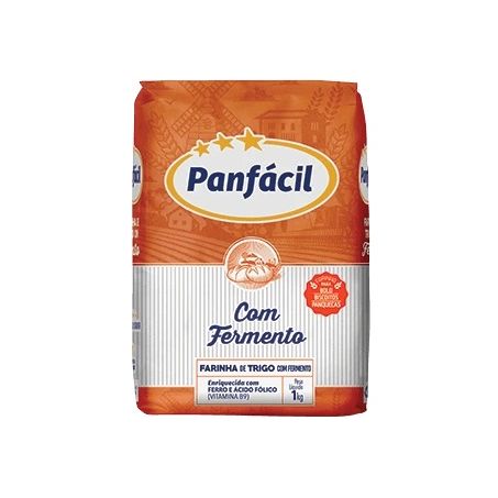 Farinha trigo panfacil c fermento 1kg