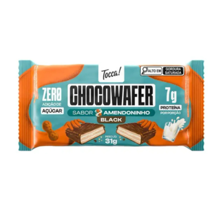 BARRINHA CHOCOWAFER AMENDONINHO BLACK