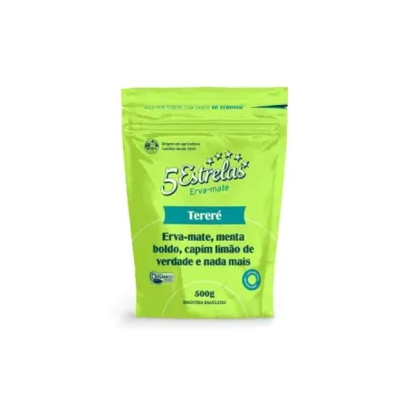 ERVA MATE TERERE MENTA BOLDO ORG 500G - 5 ESTRELAS