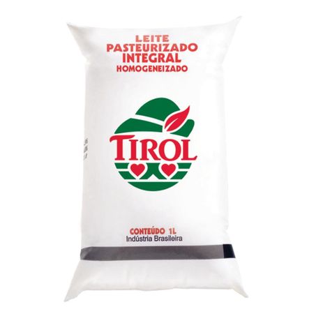 Leite tirol integral pacote 1l
