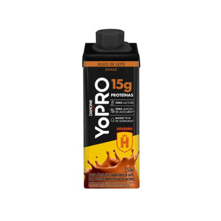 Bebida yopro danone 250ml tp havanna doce leite