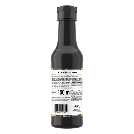 MOLHO INGLÊS WORCESTERSHIRE LEA & PERRINS 150ML VIDRO 360-3