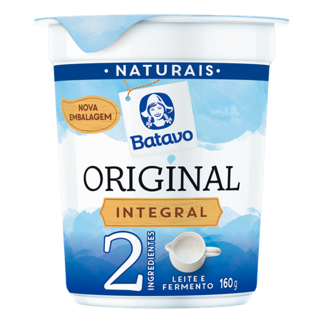 Iogurte Integral Original Batavo Copo 160g