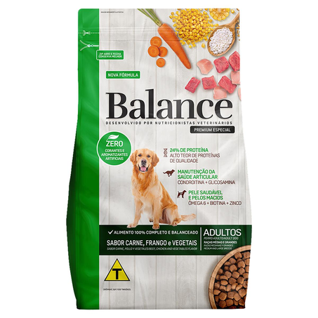 Ração para Cães Balance 900g - Adultos - Raças Médias/ Grandes