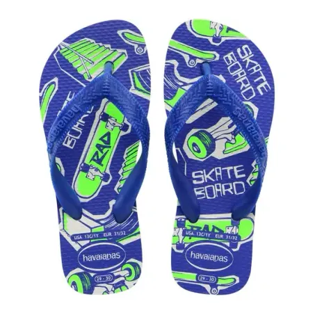 CHINELO HAVAIANAS INFANT ATHLETIC BCO/AZUL 33/34