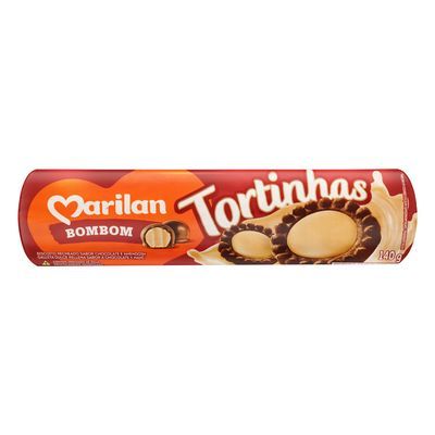 Biscoito tortinhas bombom marilan 140g