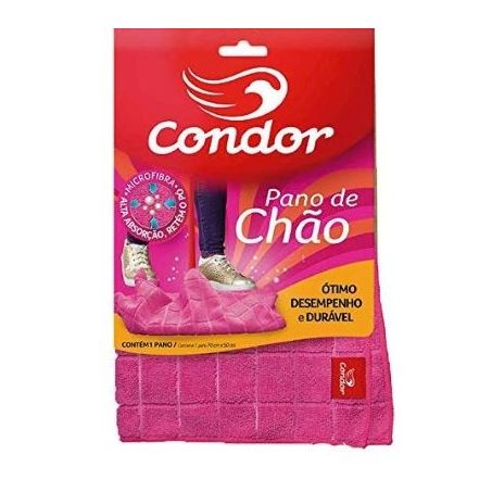 Pano de chao condor microfibra 70x50cm