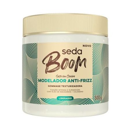 Cr Tratamento Seda Boom 500g Modelador Anti-Frizz