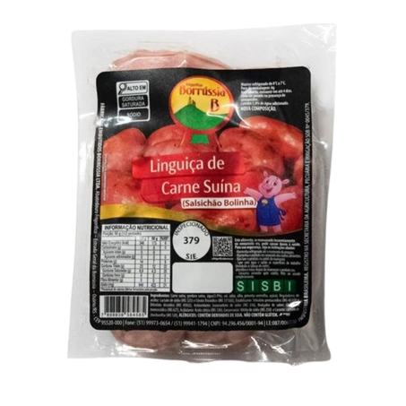 LINGUIÇA SUÍNA BORRÚSSIA ESPECIAL BOLINHA KG 360-1