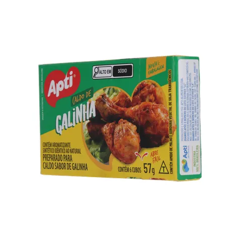 Caldo em Cubos Apti Galinha Caixa com 6un - 57gr 360-5