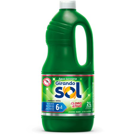 água sanitária girando sol 2l