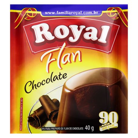 Pó para flan chocolate royal