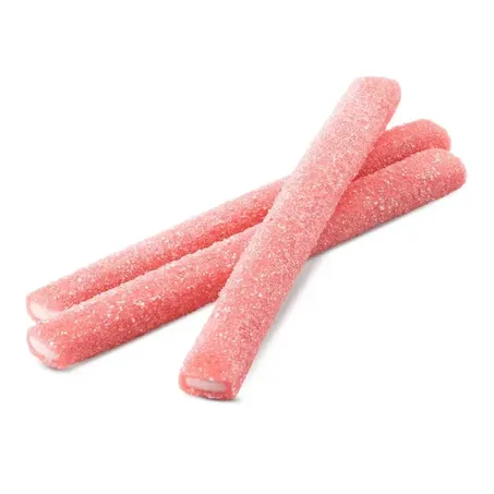 Bala docile 15g mini canudinho morango acido