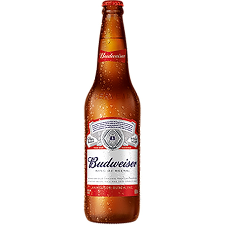 Cerveja garrafa 600ml budweiser