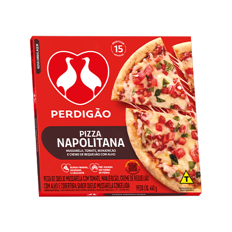 Pizza perdigão napolitana 460g