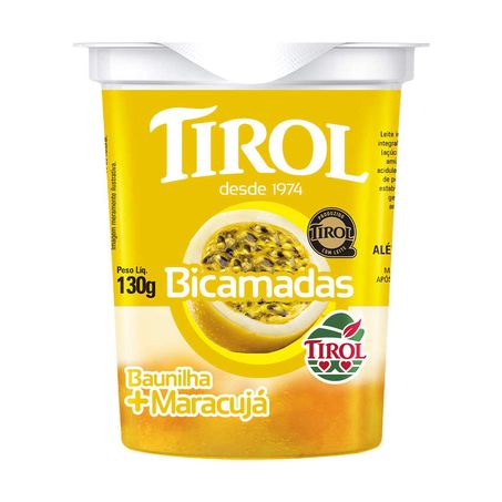 Iog tirol bicamada baum/maracuja 130g