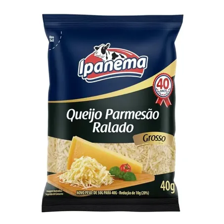 QUEIJO RALADO IPANEMA 40G GROSSO