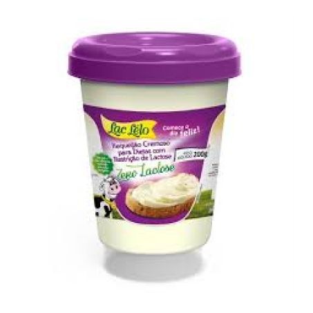 Requeijão Cremoso S/Lactose Lac Lelo 180g