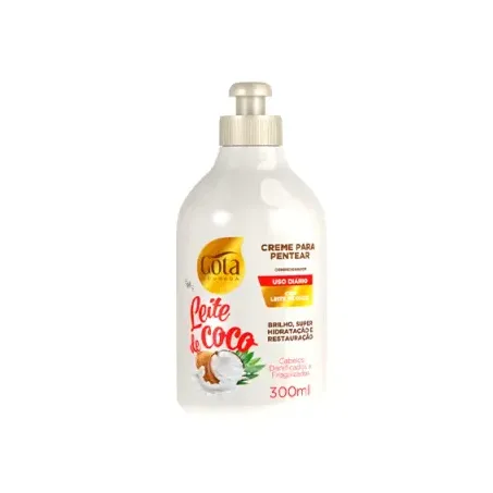 Creme pentear gota dourada leite de coco 300ml.