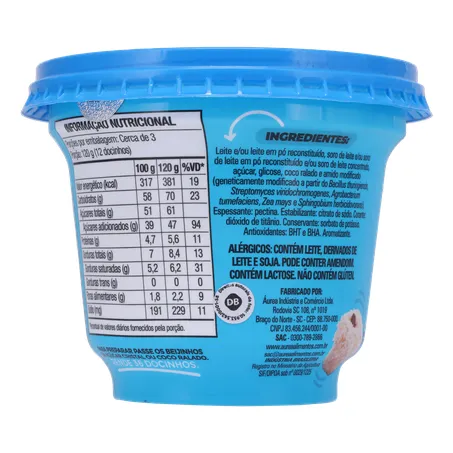 Sobremesa beijinho aurea pote 365g 360-22
