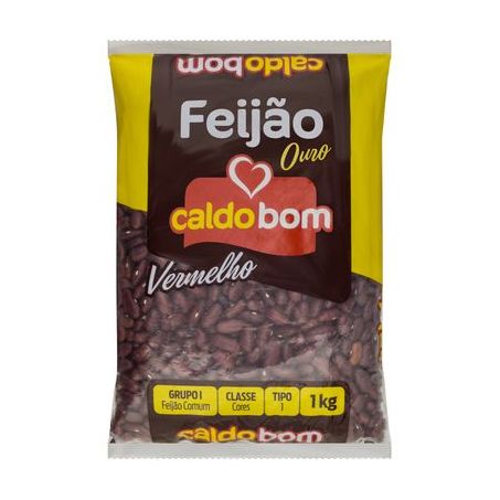 FEIJAO CALDO BOM 1KG VERMELHO 