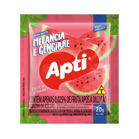 REFRESCO MELANCIA E GENGIBRE APTI 20 G            