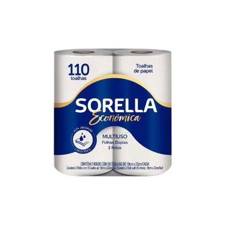 Papel toalha sorella c/55 folhas