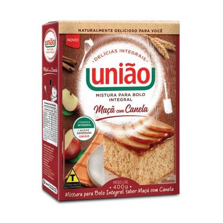 MISTURA P/BOLO UNIAO INTEGRAL MACA/CANELA 400G