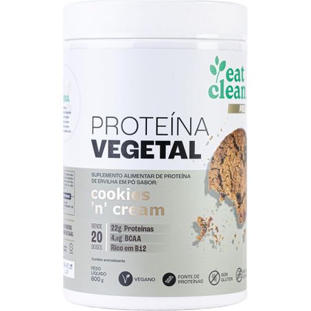Proteína Vegetal Cookies & Cream 600g  - Eat Clean