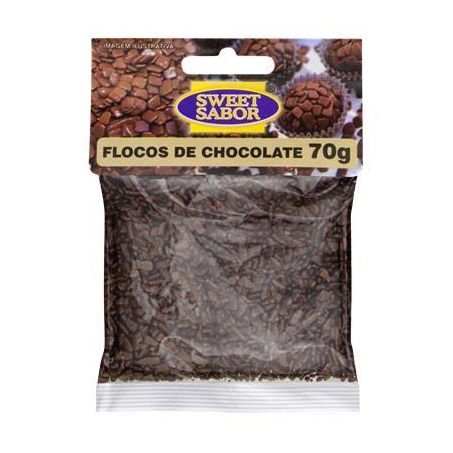 Confeito Sweet Sabor Chocolate Flocos 70g