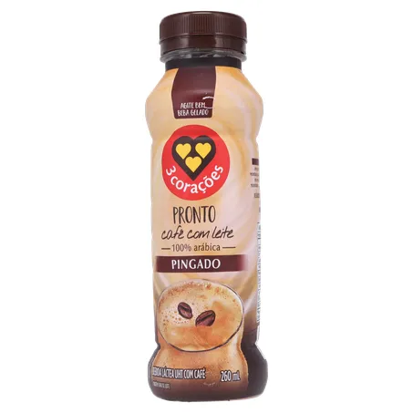 BEBIDA LACTEA 3 CORAÇÕES PINGADO 260ML 360-1