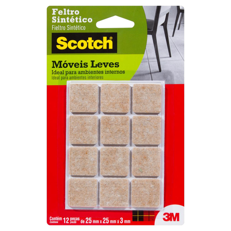Feltro Scotch Pequeno - Quadrado - Marrom
