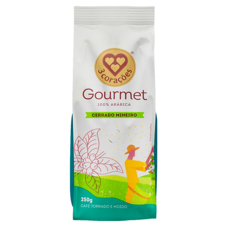 Café Gourmet 3 Corações 250g - Cerrado Mineiro