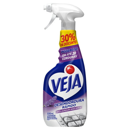 Limpador Veja 500ml - Desengordurante - Gatilho - Lavanda