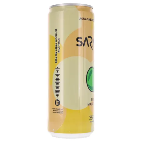 ÁGUA SABORIZADA COM GÁS SARANDI MAÇA VERDE LATA 350ML 360-29