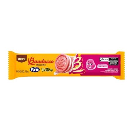Biscoito Recheado Bauducco Fini Beijos 73g