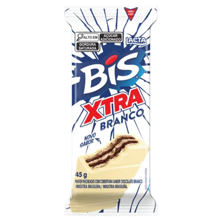 Choc lacta 45g bis xtra branco