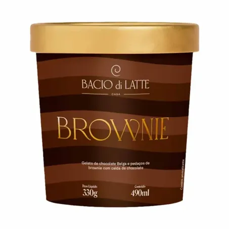 Bacio Di Latte Sorvete Brownie 490Ml
