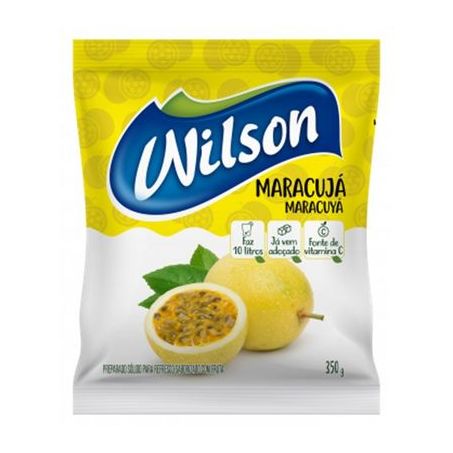 Refresco Em Pó Wilson Maracujá Pacote 350g 
 