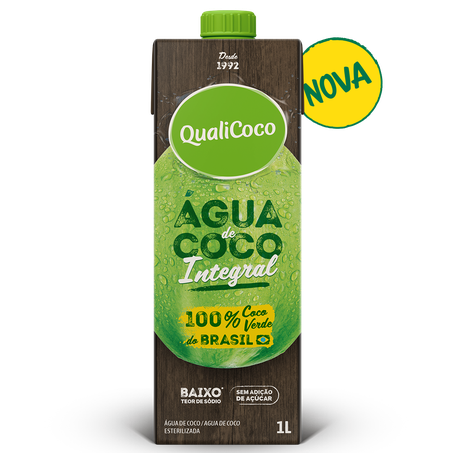 ÁGUA DE COCO QUALICOCO 1LT  INTEGRAL