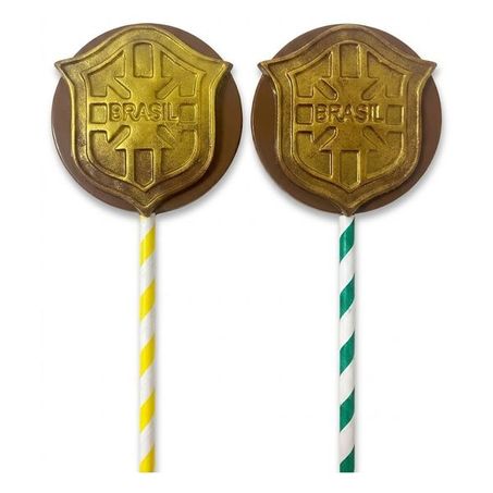 Fribal Pirulito de Chocolate Brasão Copa Renata Arassiro 25g